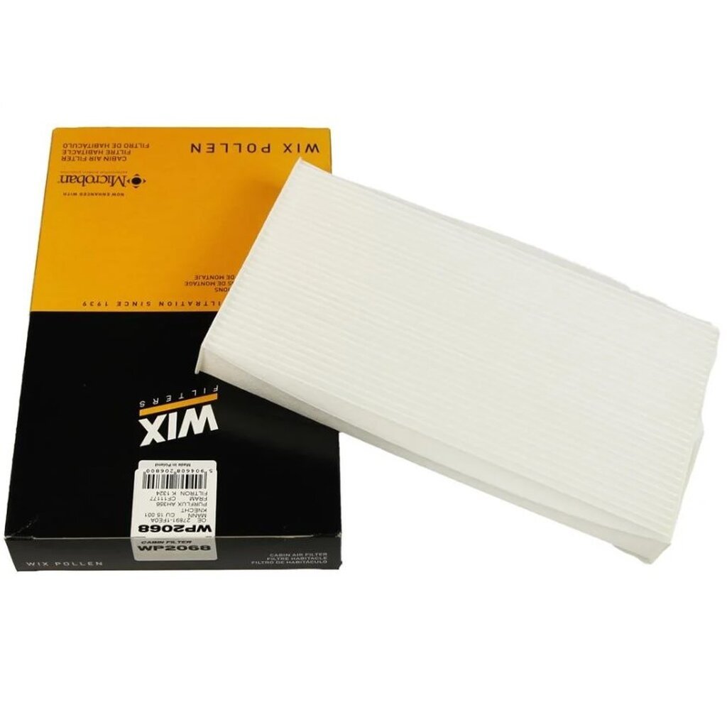 กรองแอร์ ไส้กรองแอร์ NISSAN CUBE Z12 2009- JUKE F15 2010- LEAF ZE0 2010- ZE1 2017- HR16 MR16 1.6 WIX