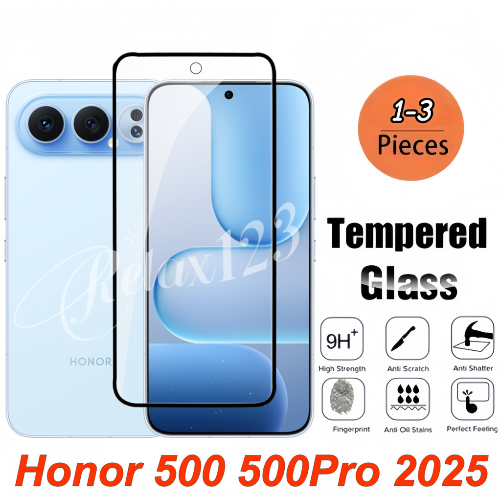 สําหรับHonor 500 Pro 5G 2025 3PCSป้องกันหน้าจอกระจกนิรภัยสําหรับHONOR 500 500Lite 500Pro Honor 500 L
