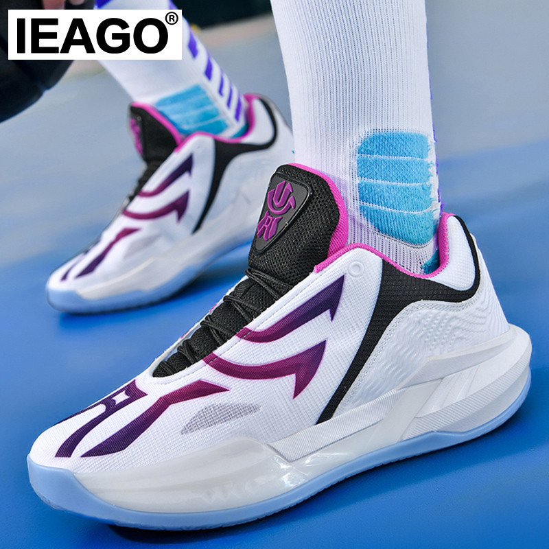 IEAGO Kai Speed 2 Spike รองเท้าวิ่งบาสเก็ตบอลผู้ชายกีฬารองเท้าวอลเลย์บอลระบายอากาศ
