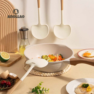 ชุดภาชนะอบระดับพรีเมียม ช้อนพลั่วซิลิโคนด้ามไม้เครื่องมือห้อ…