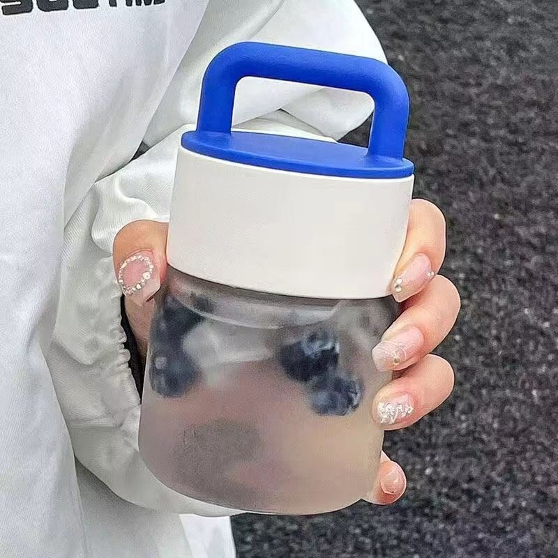 YTL ขวดน้ําแก้วแบบพกพา 300 มล. น่ารักมินิมอล แก้วใส่น้ำ แก้วกาแฟ ใส่น้ำ