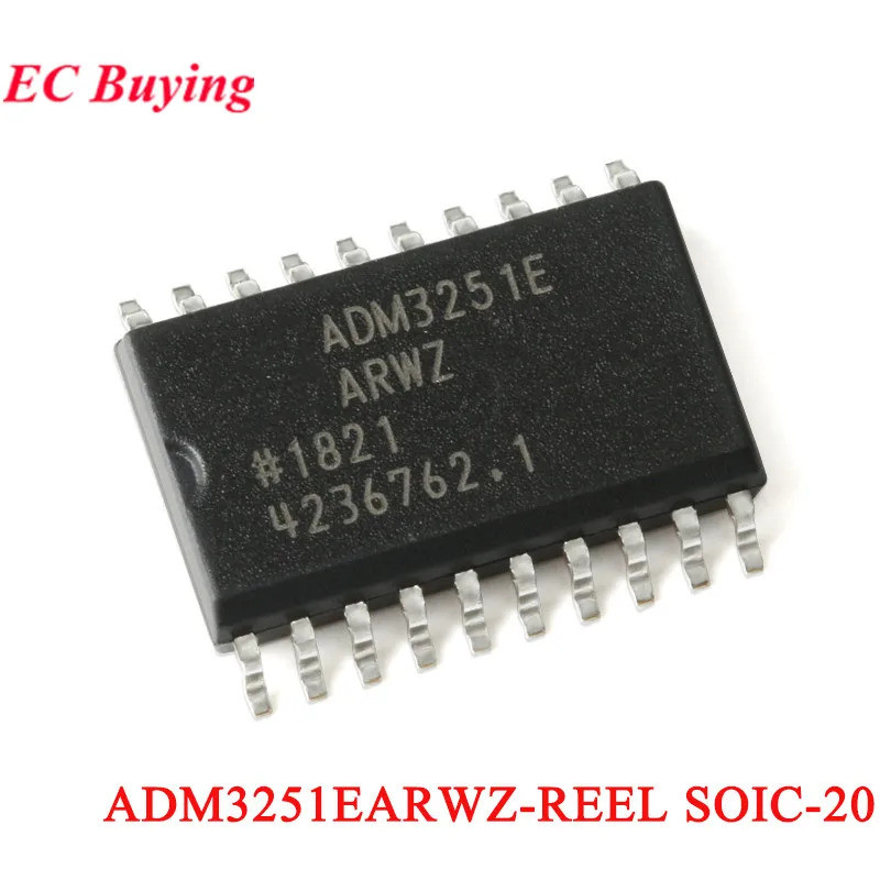 ADM3251 ADM3251E ADM3251EARWZ ADM3251EARWZ-REEL SOIC-20 RS-232 RS232 RS232 Driver/ตัวรับชิปICวงจรรวม