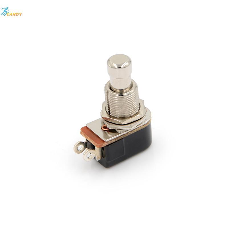 NDY ใหม่สวิตช์กีตาร์ไฟฟ้า Momentary Push Button Foot Switch SPST N