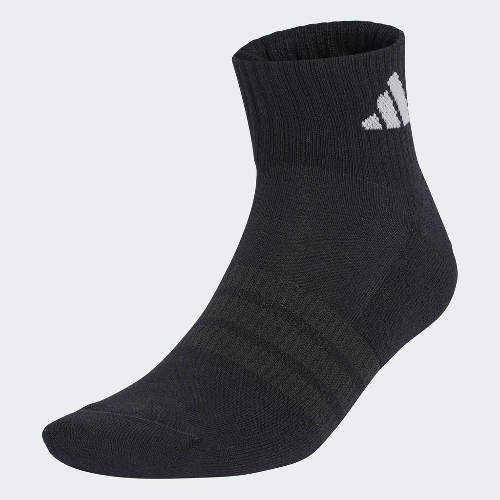 adidas Lifestyle CUSHIONED SPORTSWEAR ANKLE SOCKS 3 PAIR PACK Unisex Black KR7116