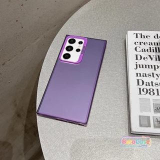 เคส For Samsung Galaxy S30U/S25U/S24U/S23U/S22U/S21U/S20FE แบบ IMD แข็งแรง เคสโทรศัพท์ Black/White/Pink/Purple/Green