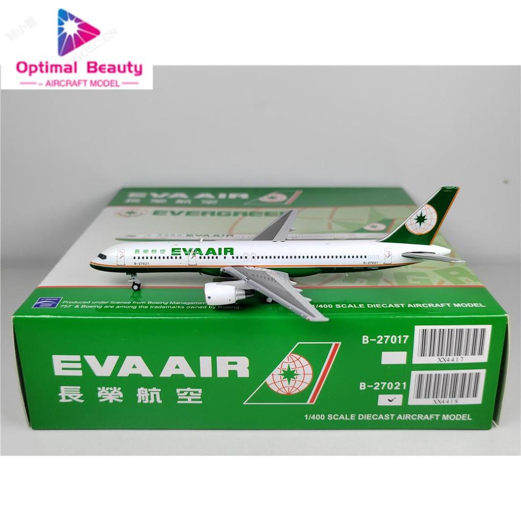 JC Wings XX4418 1: 400 EVA Air EVA Air B757-200 B-27021 โลหะผสม