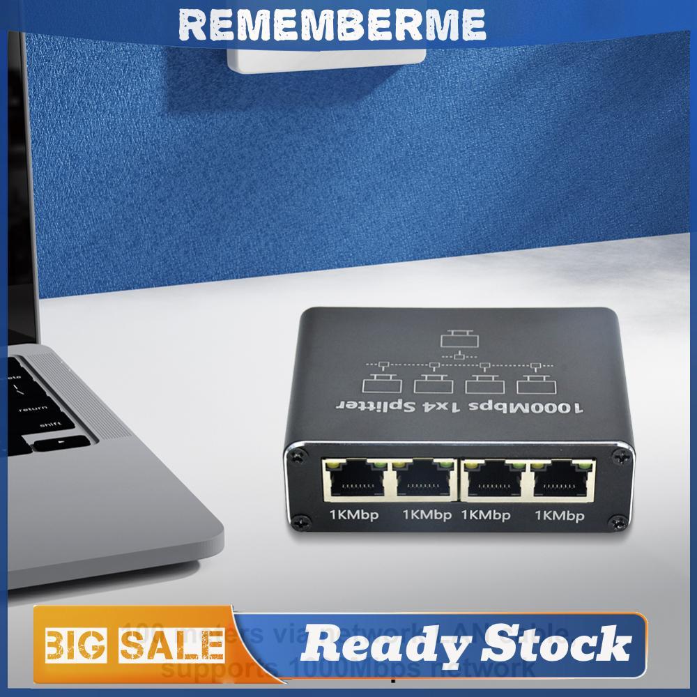 Ethernet Splitter 1 ถึง 4 1000Mbps Gigabit Internet Cable Splitter RJ45 Splitter