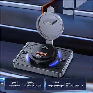2 พอร์ต 12V RV USB Outlet QC 18W PD 30W Type-C Quick Charge & QC3.0 แผง Wall Mount อะแดปเตอร์ชาร์จสําหรับ Marine Bus ATV รถบรรทุก