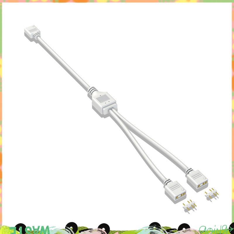 5V 3-Pin Extension Cable สําหรับเมนบอร์ดคอมพิวเตอร์สายการเชื่อมต่อ ARGB Splitter