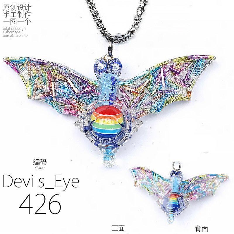 จี้เสื้อกันหนาวสร้อยคอสไตล์ไซเบอร์พังค์ PPK Demon Eye - ของขวัญอินเทรนด์