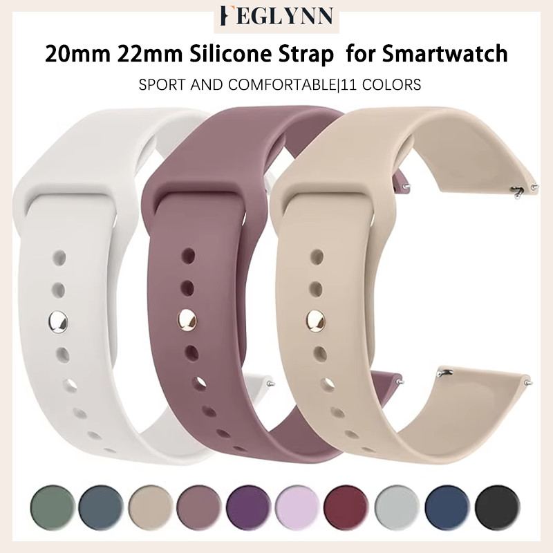สายคล้องนิ่ 22 มม. 20 มม for Samsung Galaxy Watch /Huawei GT/Redmi Watch 5 Active/Lite /Amazfit bip 6
 /Garmin /Aolon
