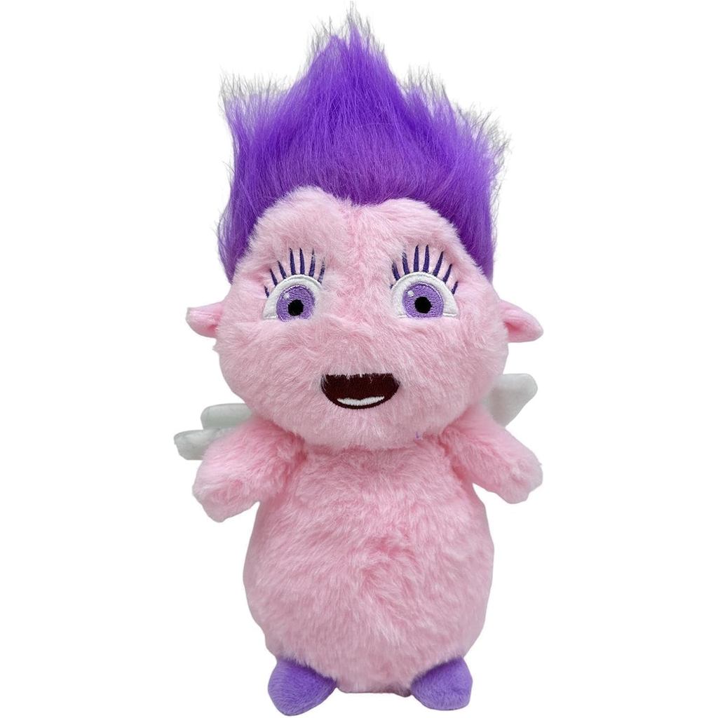 Furry Bibble Plushies, ผมสีม่วง Kawaii Chubby Elf Plush ตุ๊กตา, Super Soft Hit Animated ภาพยนตร์ตัวล