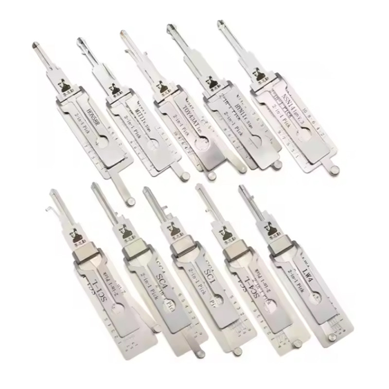 สําหรับ Lishi 2 IN1 เครื่องมือ HU66 HU64 HU92 HU100 HU101 HU100R HON66 HU101 FORD2017 MAZD2014 NSN11