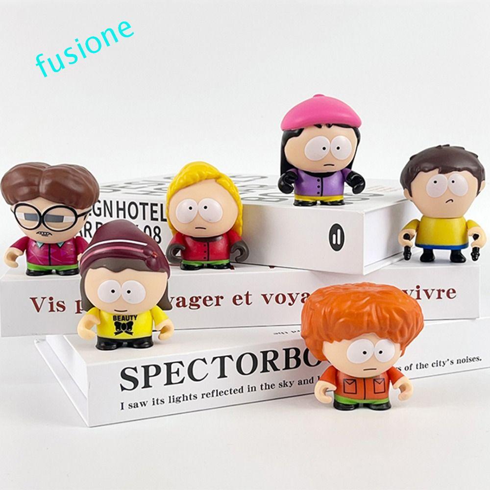 FUSIONEDGE 6 ชิ้น/เซ็ต South Park รูปของเล่น, Stick of Truth Kenny McCormick South Park อะนิเมะ, Sta