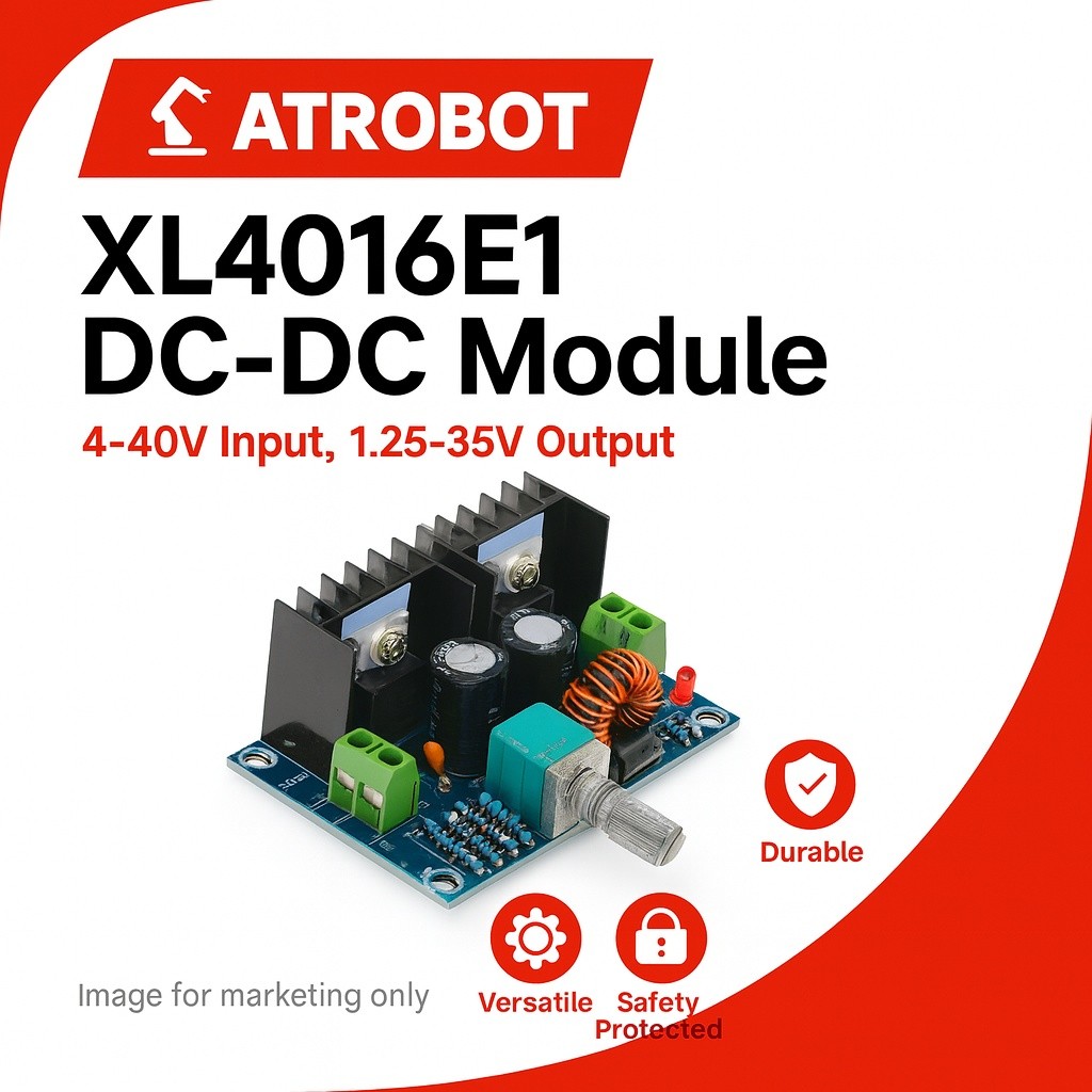 XL4016E1 XH-M401 DC-DC Buck Converter โมดูลลดแรงดัน 8A 4-40V เป็น 1.25-35V ประสิทธิภาพสูง พร้อมฮีทซิ