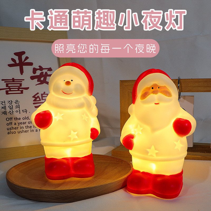 คริสต์มาส Crayon Shin Chan โคมไฟต้นคริสต์มาส Apple Shinchan Nightlight Xmas ห้องนอนเดสก์ท็อปโคมไฟ Xmas ของขวัญ Party Decor - รูปที่ 3