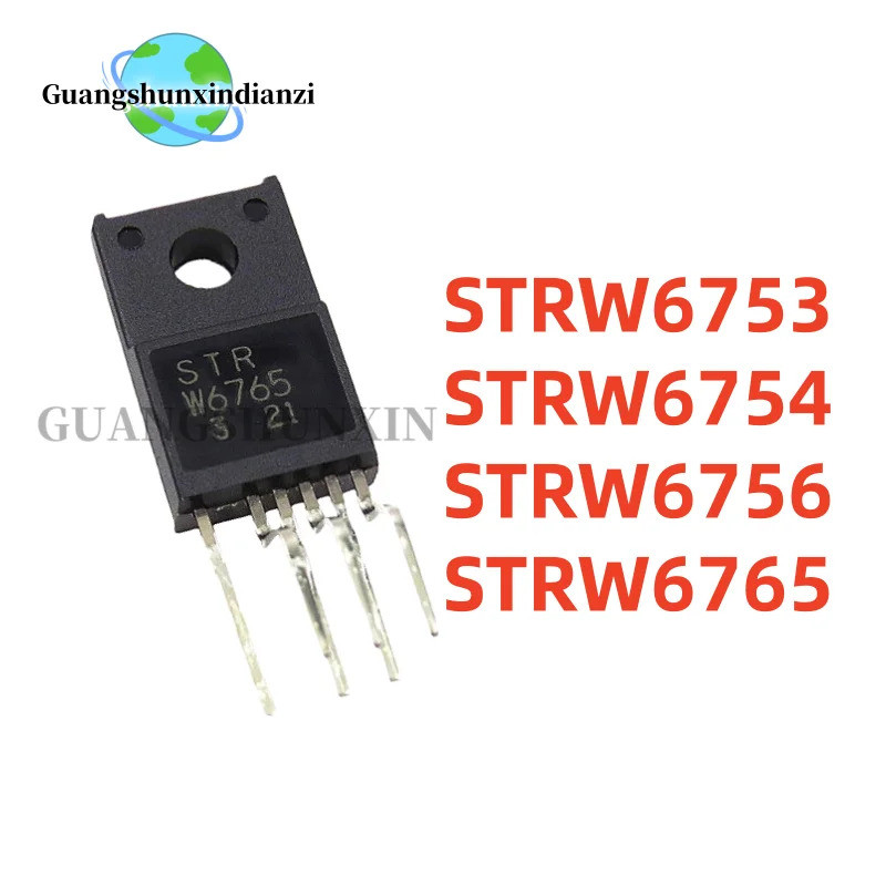 5PCS 100% ใหม่ STRW6754 W6754 STRW6753 W6753 STR-W6756 W6756 STRW6756 STR-W6765 W6765N STRW6765 TO-2