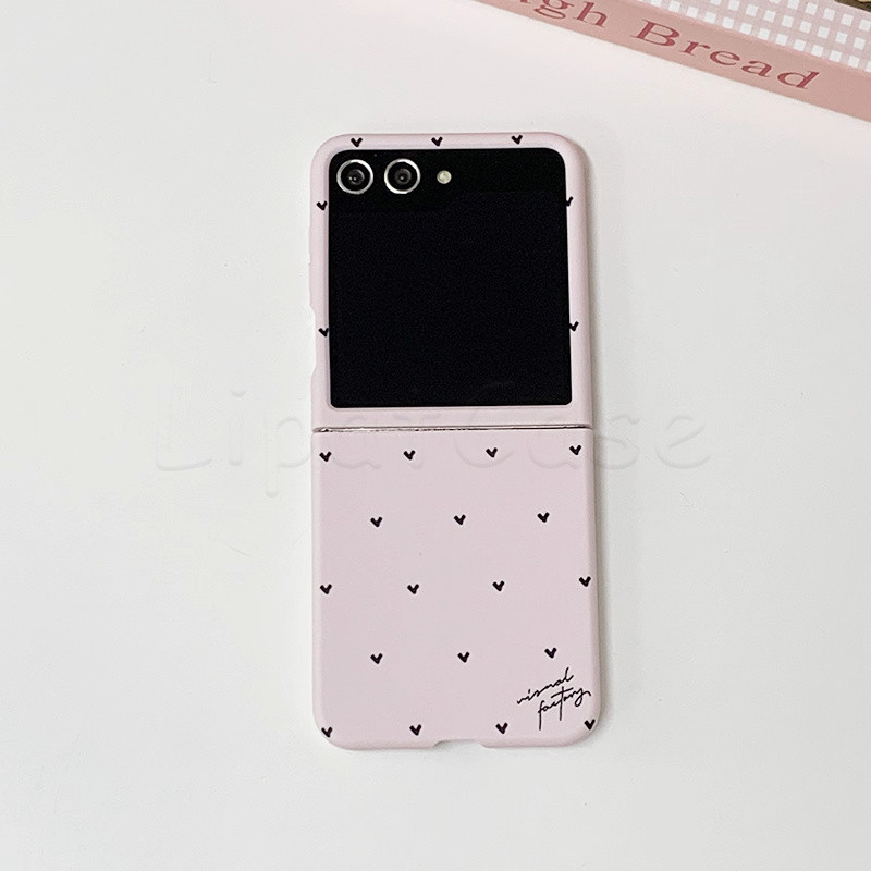 Softcase Casing Samsung Z Flip 7 6 5 4 3 2 & Case Oppo Find N3 N2 Flip Casing hp Folding Cute Aesthe