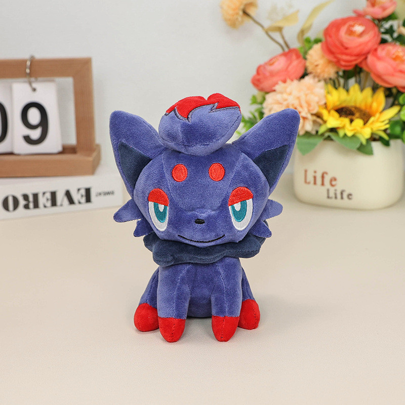 Elf 20 ซม.ขนาดเล็กที่นั่ง Zorua ตุ๊กตา Plush Zorua Zorua ของเล่นตุ๊กตา DL2511.23