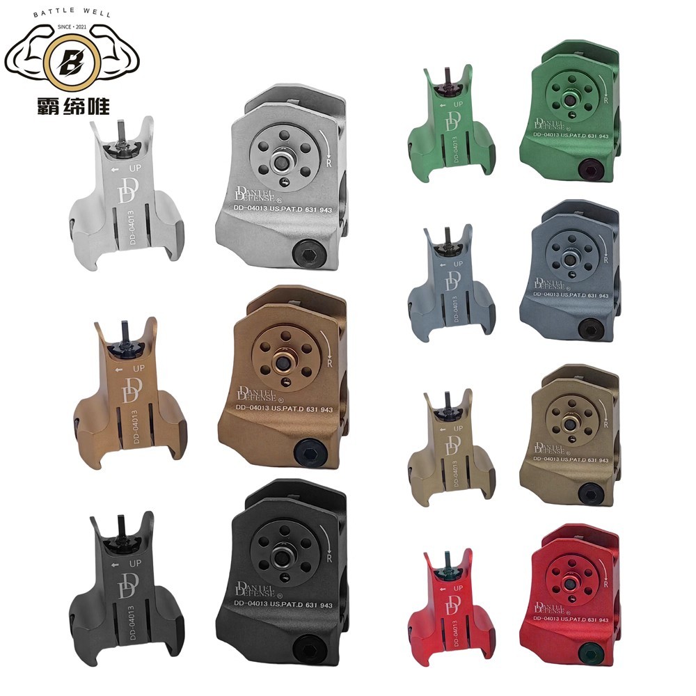 โลหะ DD เครื่อง Sight Dd Mechanical Sight AR Mechanical Sight M4 ด้านหน้าด้านหลังที่ถูกต้อง MK18 ดัด