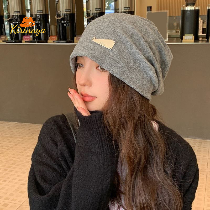 ส่งเร็วจากไทย🚚หมวกแฟชั่นกันลมกันหนาวทรงหลวมรอบศีรษะใหญ่หมวกซ้อนกันหมวกนุ่มระบายอากาศได้ดี-Kirinaya - รูปที่ 6