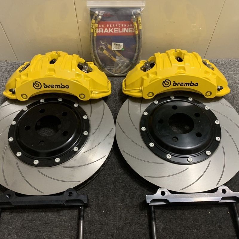 Brembo brembo19Z เบรคคาลิปเปอร์ด้านหน้าหกด้านหลังชุดสี่ลูกสูบเหมาะสําหรับการติดตั้งล้อเหนือ 63 ซม. N