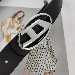 พร้อมส่ง ผู้ชาย Y2k เข็มขัด Luxury Letter D เข็มขัด Punk PU หนังโลหะหัวเข็มขัดกางเกงตกแต่งเรียบง่ายโลโก้
