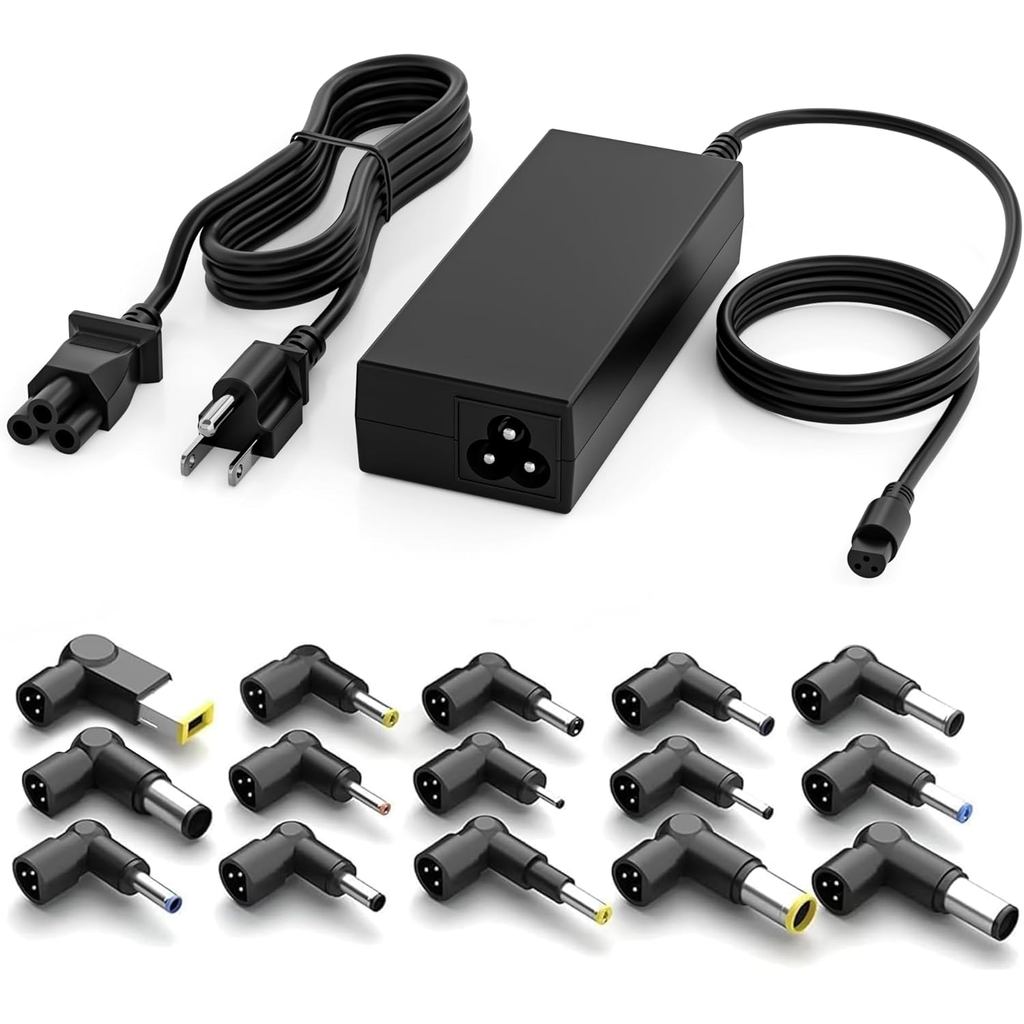 90W Universal Laptop Charger AC Adapter Replacement for Lenovo HP Dell ASUS Acer Samsung Sony Fujits