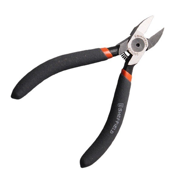 เหล็กโล่เครื่องมือบาง-คอคีมอิเล็กทรอนิกส์สําหรับ钢工具ฤดูใบไม้ร่วง电口子钳修剪边电线防滑嘴钳นุ่ม塑料水口钳qz1125