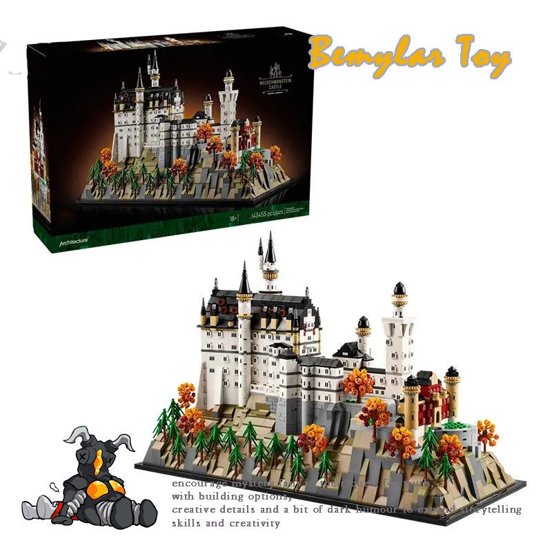 Bemular Hobby BM1X ใช้งานร่วมกับสถาปัตยกรรม 21063 ปราสาท Neuschwanstein ET8M