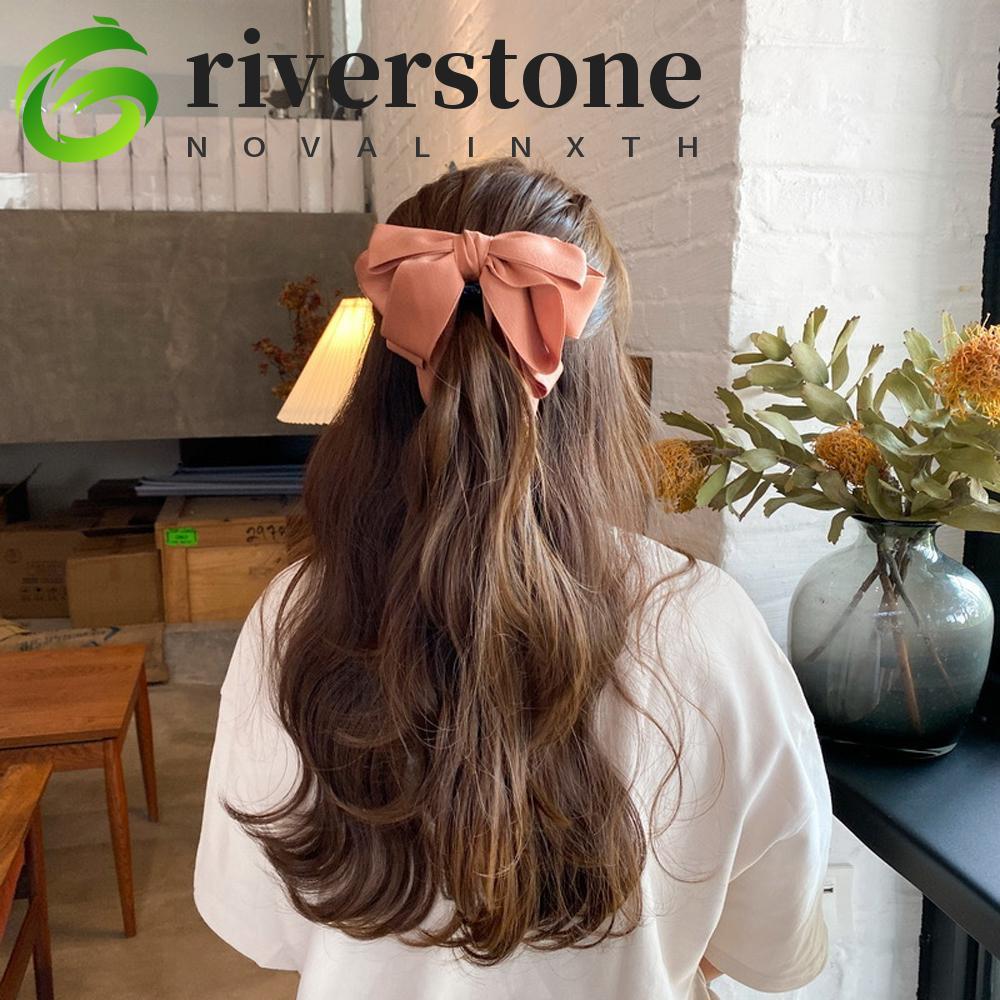 RIVERSTONE Banana Clip Elegant Temperament Solid Women Girls Vertical Clip