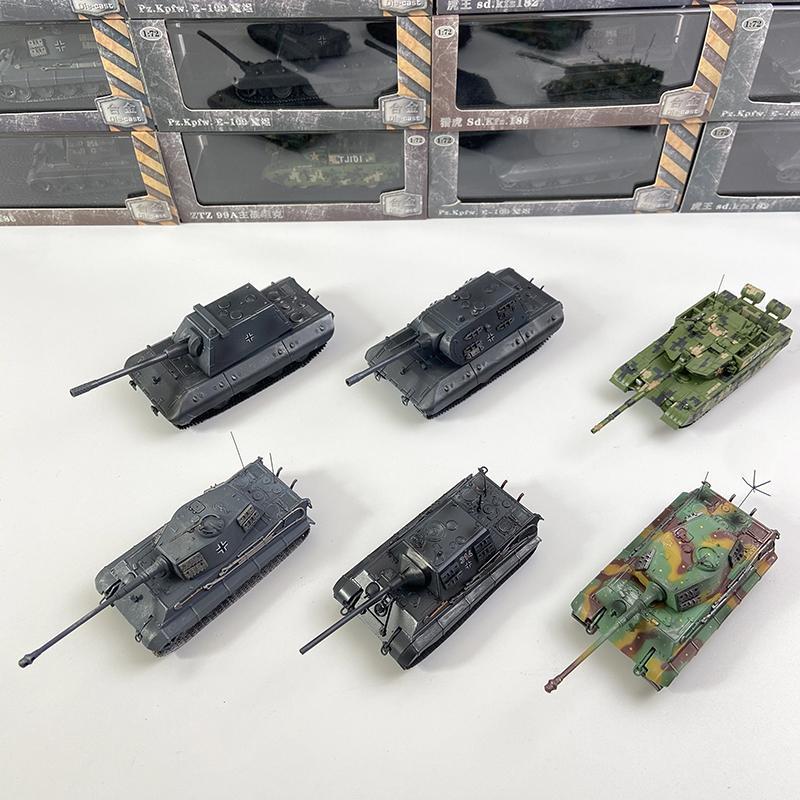 1/72 เยอรมัน Tiger King สไตล์ E100 Tiger Hunter จีน ZTZ99A รถถังหลักทหารโลหะผสมผลิตภัณฑ์สําเร็จรูปรุ
