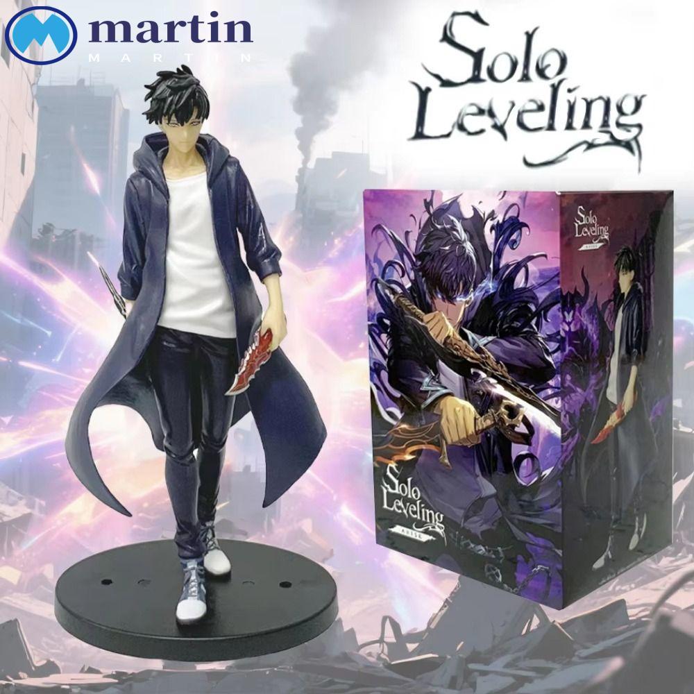 MARTIN Solo Leveling Figure, Anime Merchanting Posture Sung Jinwoo Action Figure, แฟนของขวัญตุ๊กตา P