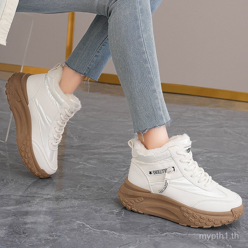 Focus รองเท้าผู้หญิง Winter Velvet High-Top แบบหุ้มข้อ