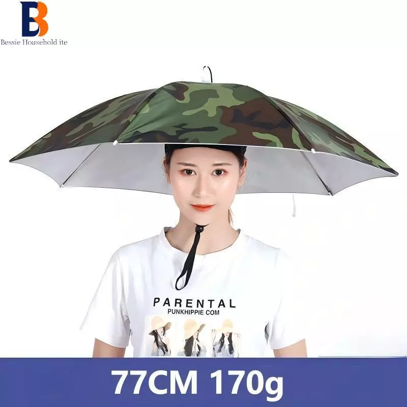 ร่มหมวกกันแดด 2 in 1 แฟชั่น ตกปลา ทำงานสวน กันUV กันฝน ปีกกว้าง สบายกระชับ ไม่ปวดศีรษะ ปล่อยมือทั้งสองข้าง