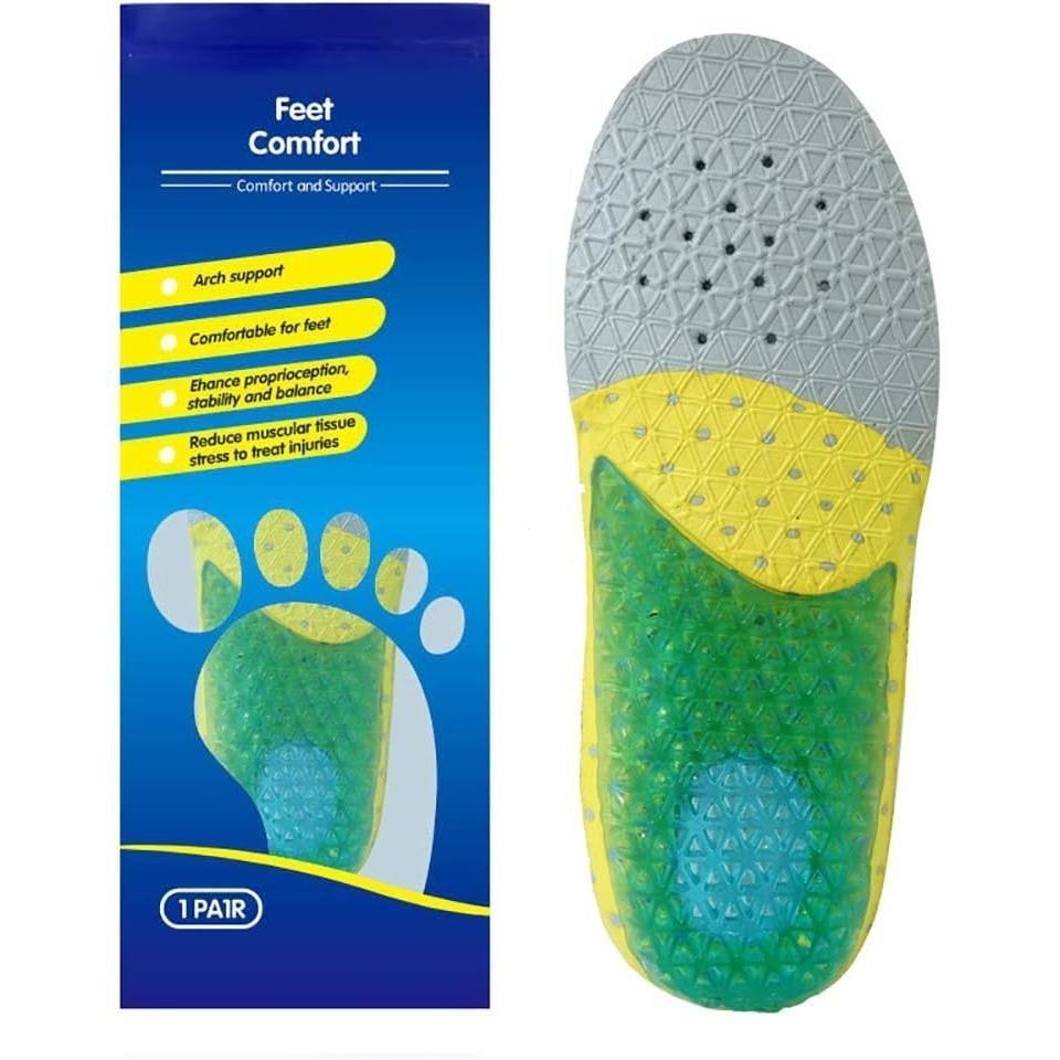 เด็กวัยหัดเดินวิ่งเจล Insoles เด็ก Shock Absorbing Arch สนับสนุนซิลิโคนวัสดุ Insoles Good Feet Step 