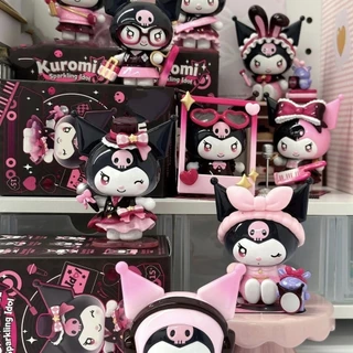 [สินค้าใหม่ขายดี] Sanrio-Sparkling Idol Series Kuromi [รุ่นคุณภาพสูง] ของเล่นตกแต่งเดสก์ท็อปน่ารักสาวของขวัญรูปตุ๊กตารูปตุ๊กตาแอ็คชั่น