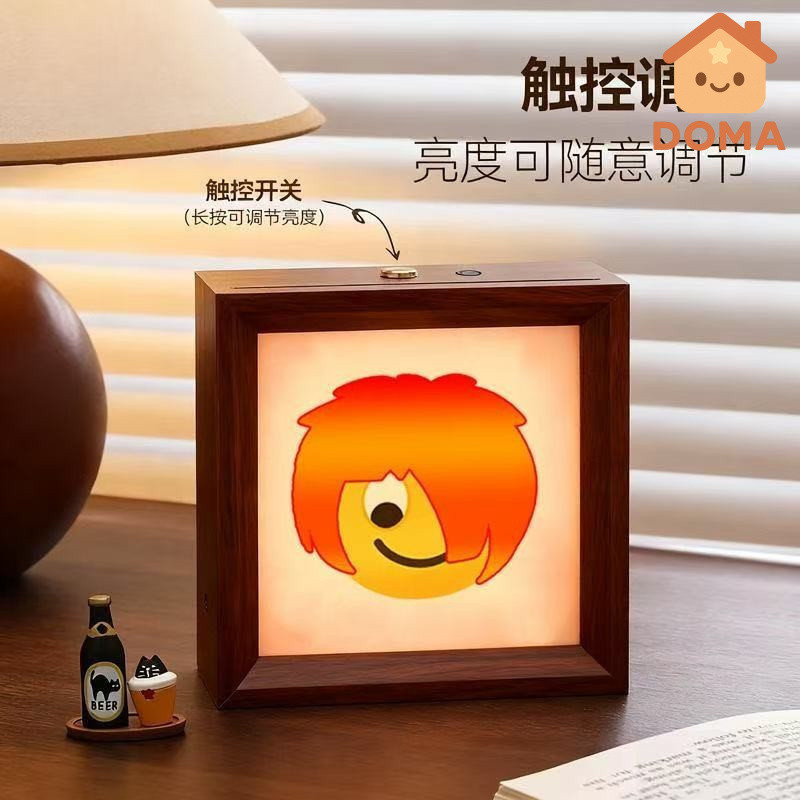 พร้อมสต็อก Creative Kill Matt Emoticon Pack Night Light ตลก Emoticon Pack โคมไฟติดผนังผนังตกแต่งของข