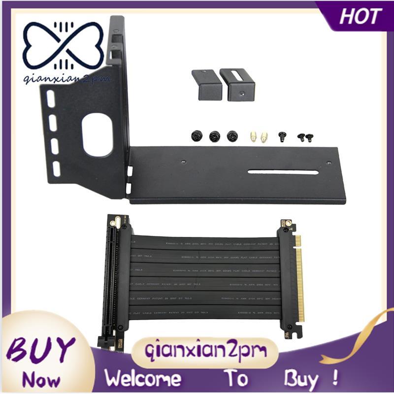 GPU Stand Image Card ที่ยึดแนวตั้งพร้อมสายเคเบิลต่อขยาย PCI Express คงที่ GPU PCI-E วงเล็บแนวตั้งในต
