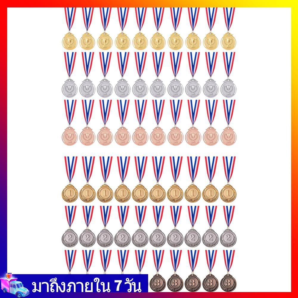 30 ชิ้น 2 นิ้ว 1st 2nd 3rd รางวัลเหรียญคอริบบิ้น Winner รางวัลเหรียญรอบทองเงิน Bronze รางวัลสําหรับเ