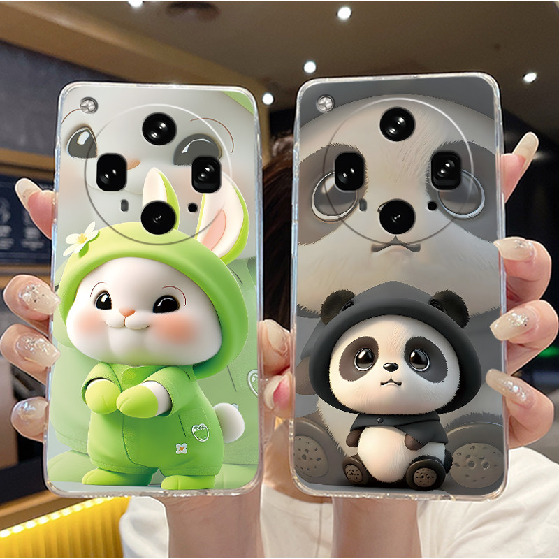 เคสโทรศัพท์สําหรับ OPPO ค้นหา X8 Ultra 5G PKJ110 PKU110 น่ารักปุยลูกแมวรูปแบบ Shell Soft TPU โปร่งใส
