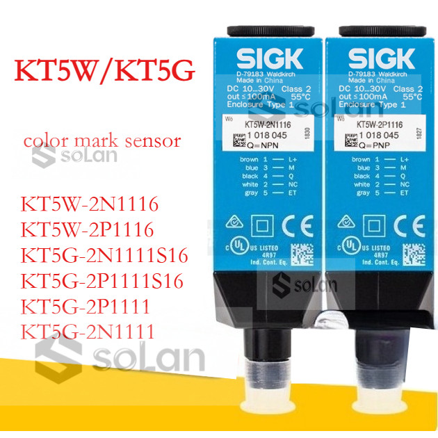 SIGK เซ็นเซอร์ฉลากสี KT5W-2N1116, KT5W-2P1116, KT5G-2N1111S16, KT5G-2P111S16