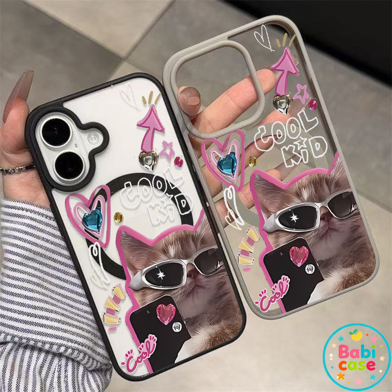 แม่เหล็ก 🛰เคสใสกันกระแทกลายน่ารัก🛰ไอโฟน17Air 11 12 13 14 15 16 17 PROMAX 17 16 15Pro 16 15 14PLUS 8 7Plus XR X XS XSMAX