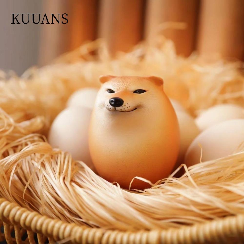 KUUANS Squishy Fidget Toy, Shibako Dog Egg PU Slow Rebound Dog Egg Toy, Creative รูปร่างสมจริง Shiba