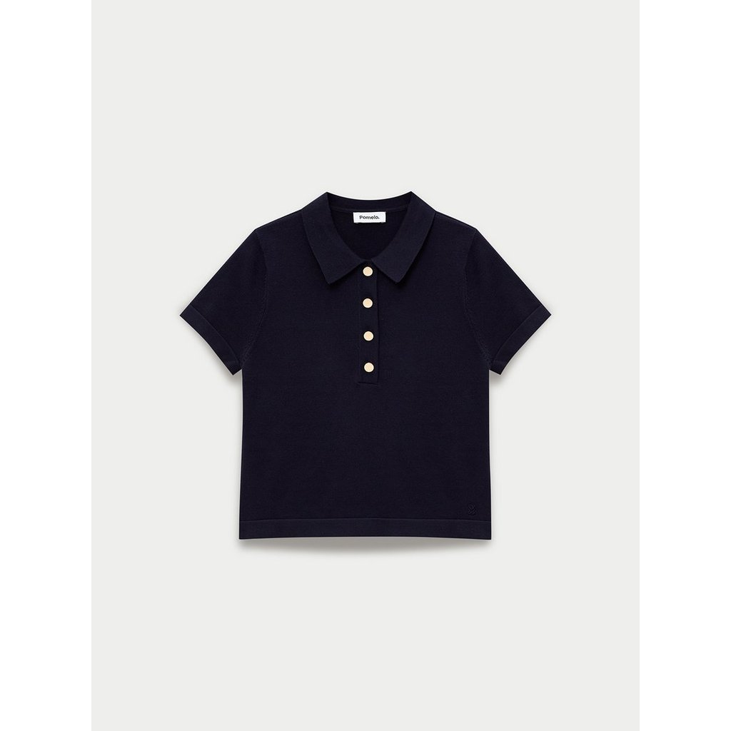 [Pomelo] เสื้อโปโลติดกระดุม / Polo Button-Up Top