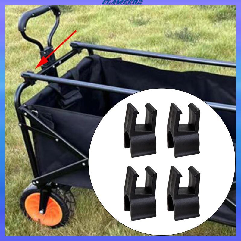 [Flameer2] 4x Camping Cart Card Buckle Attachments Picnic Trolleys Accs Garden Trolley Cart