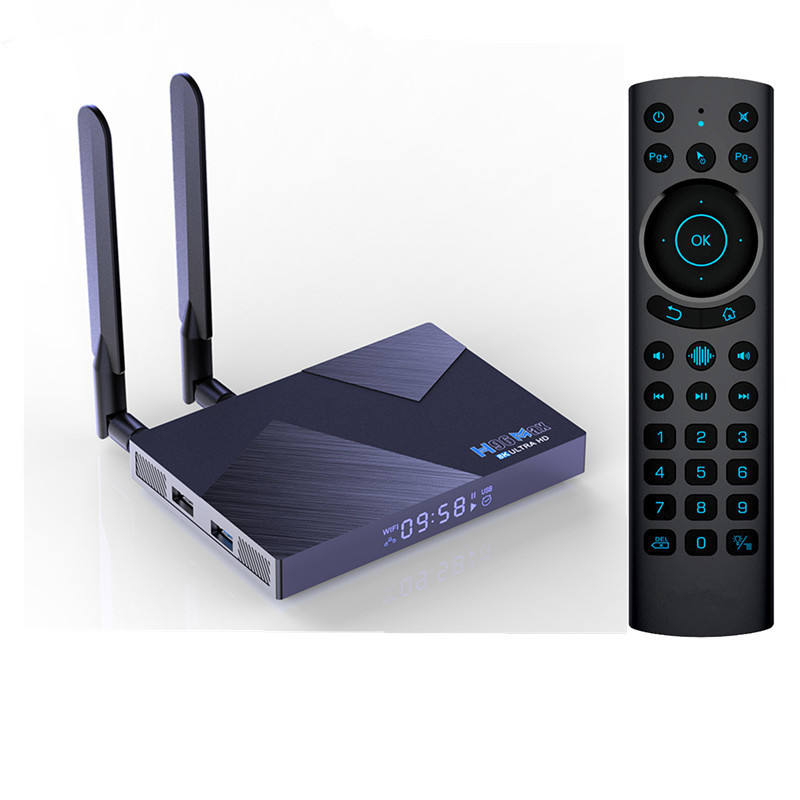 H96MAX V58 ชุดกล่องด้านบน RK3588 Android 12 8G/64g Dual Band WIFI6 บลูทูธ 8KTVBOX
