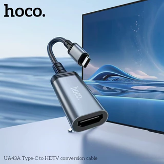 HOCO UA43A สายแปลงสัญญาณ Type-C เป็น HDMI รองรับภาพ 4K 30Hz ต่อภาพและเสียงออกจอ สัญญาณเสถียร hc5