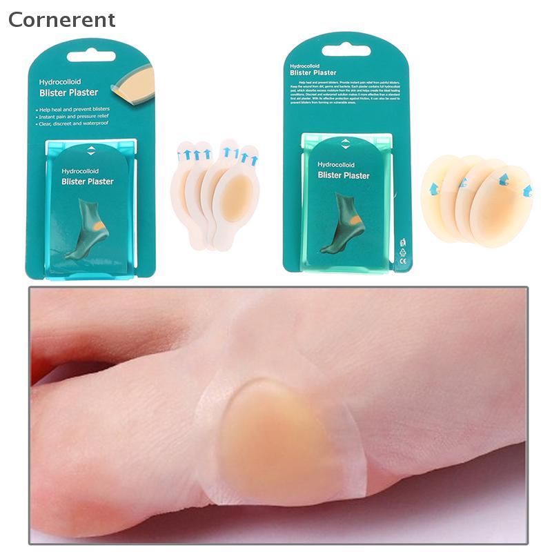 4 ชิ้น Blister Bandes กันน้ํา Hydrocolloid พลาสเตอร์กาว Anti-Wearing ส้นเจลสติกเกอร์ Pain Relief Pedicure Patch Pads