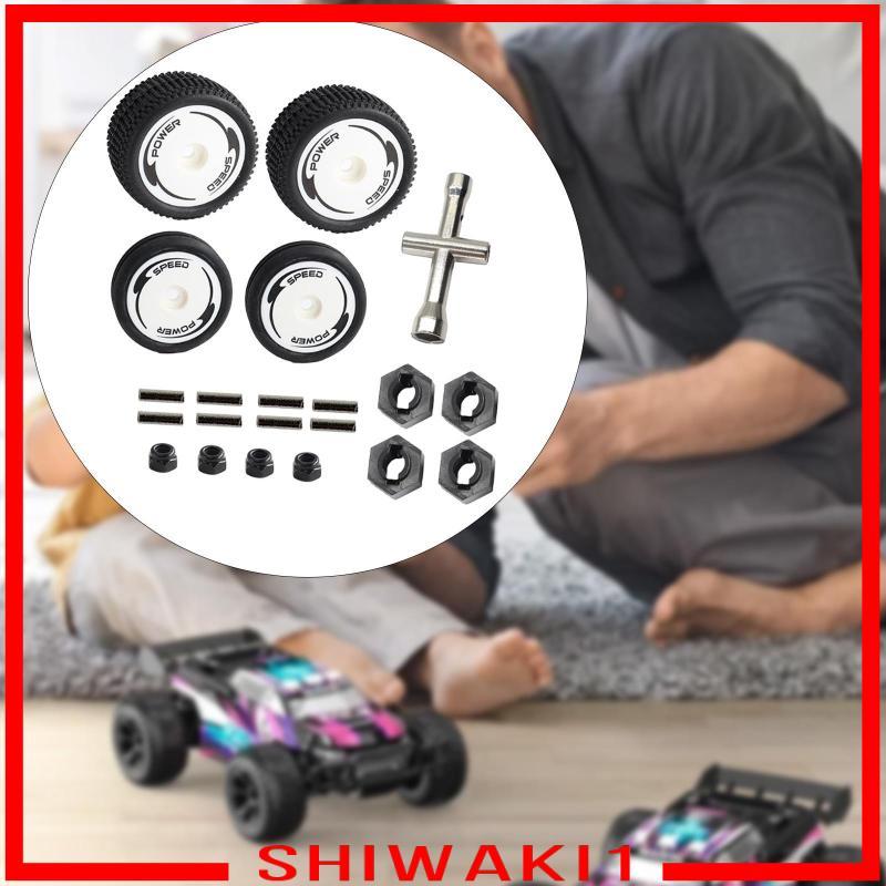 [Shiwaki1] ยาง RC รถด้านหน้าด้านหลังยางชุดอะไหล่ทดแทนสําหรับ Wltoys 244016